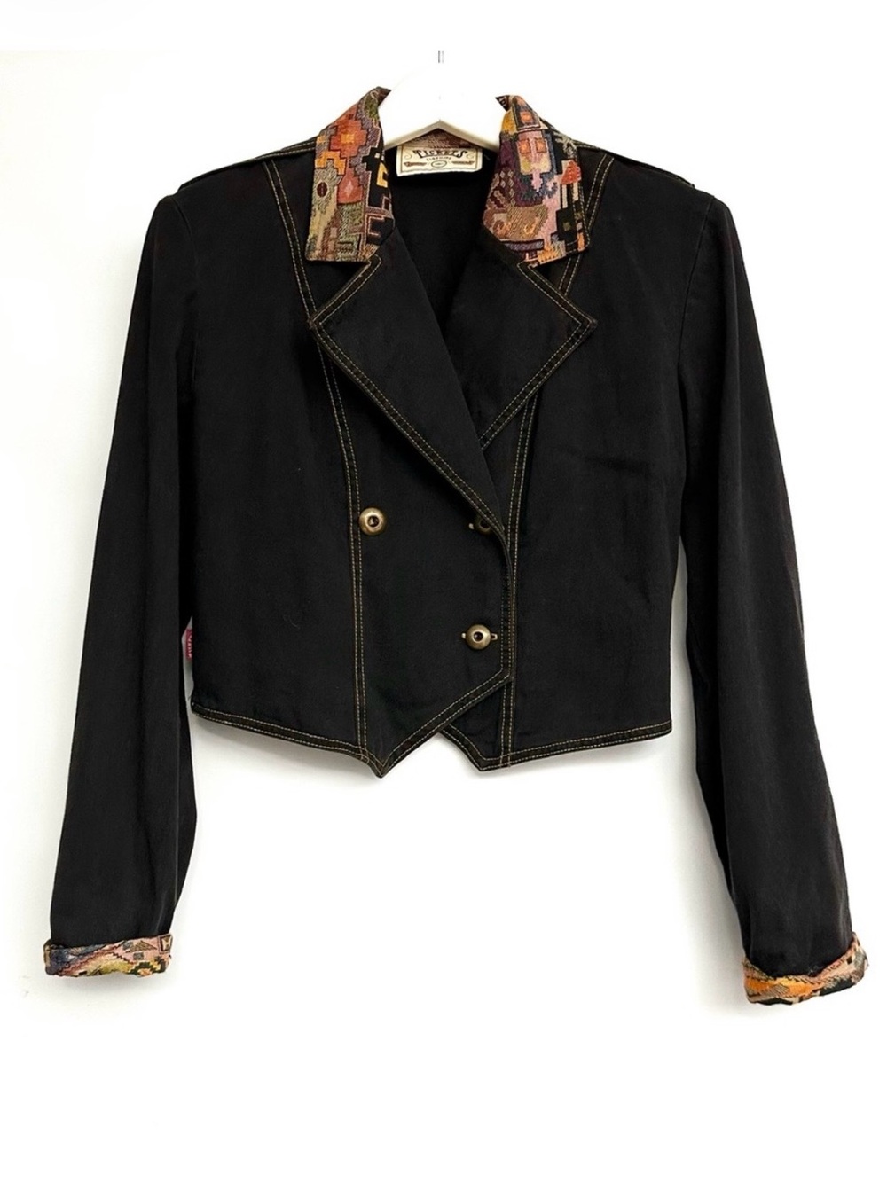 💎Tickets cropped jacket - Made in Canada - Vintage